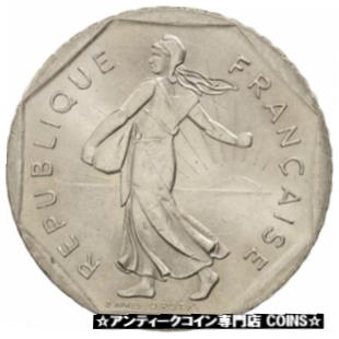  アンティークコイン コイン 金貨 銀貨   France, Semeuse, 2 Francs, 1993, Paris, AU(55-58), Nickel, KM:942.2