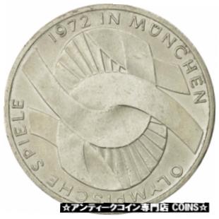 【極美品/品質保証書付】 アンティークコイン コイン 金貨 銀貨 [送料無料] [#492884] Coin, Germany, 10 Mark, Olympics, 1972, Munich, AU(55-58), Silver, KM