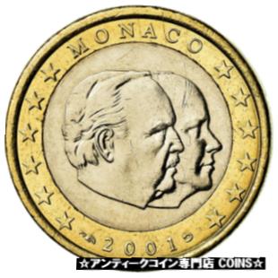  アンティークコイン コイン 金貨 銀貨   Monaco, Euro, 2001, AU(55-58), Bi-Metallic, Gadoury:MC178, KM:173