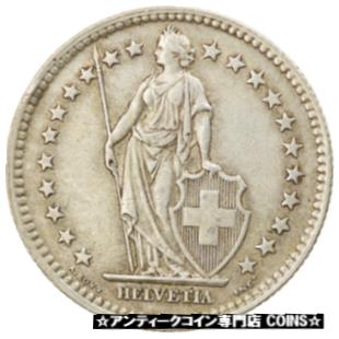 [#370180] コイン、スイス、2フラン、1943年、ベルン、VF(30-35)、シルバー、KM:21 [#370180] Coin, Switzerland, 2 Francs, 1943, Bern, VF(30-35), Silver, KM:21