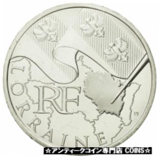 [#580627] フランス、10 ユーロ、ロレーヌ、2010、MS(63)、シルバー、KM:1661 [#580627] France, 10 Euro, Lorraine, 2010, MS(63), Silver, KM:1661