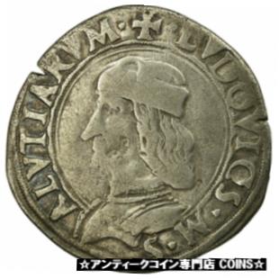  アンティークコイン コイン 金貨 銀貨   Coin, Italy, Ludovicus II Saluces, Cavallotto, Rare, VF(20-25), Silver