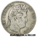 【極美品/品質保証書付】 アンティークコイン 硬貨 [#75391] FRANCE, Louis-Philippe, 5 Francs, 1833, Toulouse, KM #749.9, VF(20-25) [送料無料] #oof-wr-3423-519