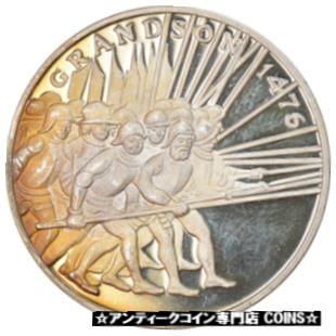  アンティークコイン コイン 金貨 銀貨   Switzerland, Medal, Bataille de Grandson, History, MS(60-62), Silver