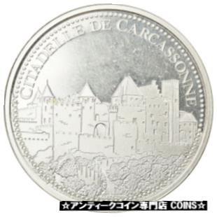  アンティークコイン コイン 金貨 銀貨   France, Medal, La Citadelle de Carcassonne, Geography, MS(64), Silver