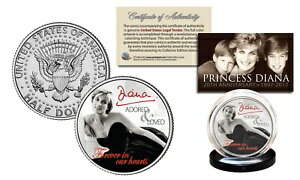  アンティークコイン 硬貨 PRINCESS DIANA 20th Anniversary KENNEDY Half Dollar Coin - Black Dress Edition  #ocf-wr-3426-145