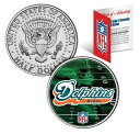 【極美品/品質保証書付】 アンティークコイン 硬貨 MIAMI DOLPHINS Field JFK Kennedy Half Dollar US Colorized Coin * NFL Licensed * [送料無料] #ocf-wr-3426-207