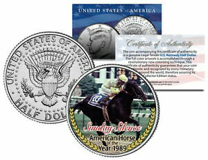 サンデーサイレンス *1989年アメリカ年度代表馬* 競走馬 JFK ハーフダラーコイン SUNDAY SILENCE *American Horse of the Year 1989* Racehorse JFK Half Dollar Coin