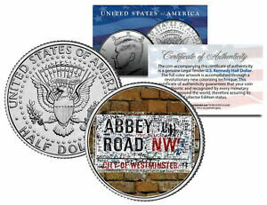 【極美品/品質保証書付】 アンティークコイン 硬貨 BEATLES * The Original ABBEY ROAD Street Sign * Kennedy Half Dollar US Coin [送料無料] #ocf-wr-3427-217
