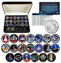 【極美品/品質保証書付】 アンティークコイン コイン 金貨 銀貨 送料無料 SPACE SHUTTLE PROGRAM MAJOR EVENTS NASA Florida State Quarters 20-Coin Set Box