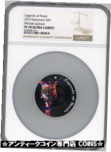 【極美品/品質保証書付】 アンティークコイン コイン 金貨 銀貨 [送料無料] LEGENDS OF MUSIC 2019 MICHAEL JACKSON 1oz SILVER COIN NGC MS70 ULTRA CAMEO