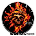 バーニング スカル アンド ヘビ - 2020 1 オンス アメリカン シルバー イーグル カラー化銀貨 BURNING SKULL AND SNAKE - 2020 1 oz American Silver Eagle Colorized Silver Coin