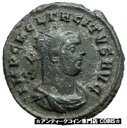 yɔi/iۏ؏tz AeB[NRC RC   [] TACITUS receiving wreath from Victory 275AD Silvered Ancient Roman Coin i76187