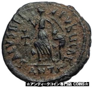 ڶ/ʼݾڽա ƥ    [̵] ARCADIUS Authentic 383AD Ancient Roman Coin w VICTORY ANGEL &CROSS i67132