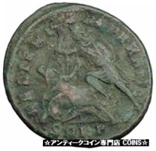 【極美品/品質保証書付】 アンティークコイン コイン 金貨 銀貨 [送料無料] CONSTANTIUS GALLUS 351AD Roman Ancient Coin BATTLE Horse man i33048