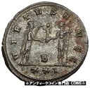 【極美品/品質保証書付】 アンティークコイン コイン 金貨 銀貨 [送料無料] CARINUS as CAESAR receives Globe from NUMERIAN Antioch Ancient Roman Coin i65453