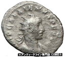 【極美品/品質保証書付】 アンティークコイン コイン 金貨 銀貨 [送料無料] GALLIENUS son of Valerian I Ancient Silver Roman Coin NIKE VICTORY Cult i21584