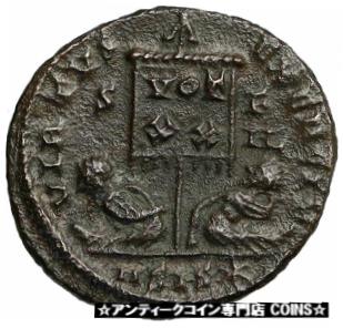 ڶ/ʼݾڽա ƥ    [̵] CONSTANTINE I the GREAT Authentic Ancient 320AD Roman Coin w CAPTIVES i84743