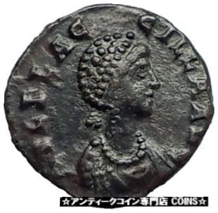 yɔi/iۏ؏tz AeB[NRC RC   [] Aelia Flacilla wife of Theodosius I 383AD Ancient Roman Coin Victory i76182