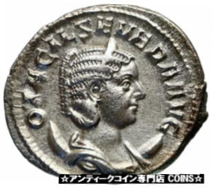  アンティークコイン コイン 金貨 銀貨  Otacilia Severa wife of Philip I Arab Silver Ancient Roman Coin Loyalty i46773