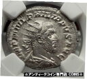 yɔi/iۏ؏tz AeB[NRC RC   [] PHLIP I the ARAB 247AD Annona Ancient Silver Roman Coin NGC Certified MS i58168