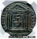 yɔi/iۏ؏tz AeB[NRC RC   [] MAXENTIUS Authentic Ancient 308AD Rome Genuine Roman Coin TEMPLE NGC i82900