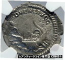 【極美品/品質保証書付】 アンティークコイン コイン 金貨 銀貨 [送料無料] CARACALLA Authentic Ancient 201AD Rome Silver Roman Coin GALLEY SHIP NGC i82626