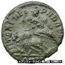 【極美品/品質保証書付】 アンティークコイン コイン 金貨 銀貨 送料無料 CONSTANTIUS GALLUS 351AD Roman Ancient Coin BATTLE Horse man i29852