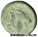 yɔi/iۏ؏tz AeB[NRC RC   [] Aigai in AIOLIS 300BC Ancient Greek Coin APOLLO Goat's head i27668