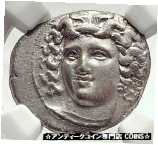 【極美品/品質保証書付】 アンティークコイン 銀貨 LARISSA THESSALY 356BC Rare R1 Ancient Silver Greek Coin NYMPH HORSE NGC i73336 [送料無料] #sct-wr-3439-185