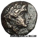 Aigai in AIOLIS 300BC APOLLO GOAT 本物のオリジナル古代ギリシャコイン i49109Aigai in AIOLIS 300BC ...