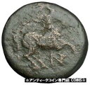 トラキアのマロネイア 紀元前 400 年 オリジナルの古代ギリシャのコイン 馬のつるブドウ i48965Maroneia in Thrace 400BC Original Ancient Greek Coin Horse Vine Grapes i48965