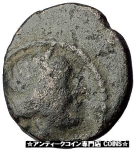 yɔi/iۏ؏tz AeB[NRC RC   [] AMPHIPOLIS in MACEDONIA 1stCenBC RARE R1 Ancient Greek Coin ARTEMIS BULL i62523