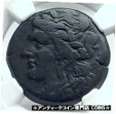 TAUROMENION ICILY 207BC 本物の古代ギリシャのコイン APOLLO TRIPOD NGC i77648TAUROMENION ICILY 207BC Authentic Ancient Greek Coin APOLLO TRIPOD NGC i77648