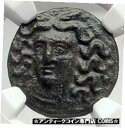 テッサリアのラリッサ 紀元前 300 年 本物の古代ギリシャのコイン ニンフ & ホース NGC i72346LARISSA in THESSALy 300BC...