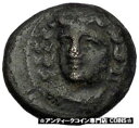 テッサリアのラリッサ 紀元前 300 年頃 ニンフの騎士 本物の古代ギリシャのコイン i56209LARISSA in THESSALY 300BC Nymph...