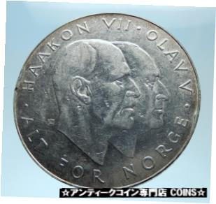 ڶ/ʼݾڽա ƥ    [̵] 1970 NORWAY KING Olav V Haakon VII Norwegian 25 KR Silver 25 Kronor Coin i77928