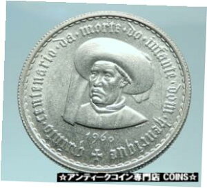 1960 ポルトガル エンリケ航海王子 本物のシルバー 5 エスクード コイン i789551960 PORTUGAL Prince Henry the Navigator Genuine Silver 5 Escudos Coin i78955