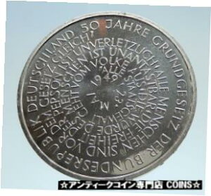 1999 ドイツ イーグルと共和国憲法 本物のシルバー 10 マーク コイン i752021999 GERMANY Eagle and Republic Constitution Genuine Silver 10 Mark Coin i75202