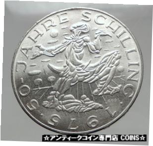 yɔi/iۏ؏tz AeB[NRC RC   [] 1975 AUSTRIA - Large SILVER 100 Schilling Coin Sower Field Imperial Eagle i63020