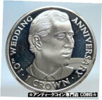 【極美品/品質保証書付】 アンティークコイン コイン 金貨 銀貨 [送料無料] 1991 ISLE of MAN Queen Elizabeth II w Prince Charles Silver 1 Crown Coin i74312
