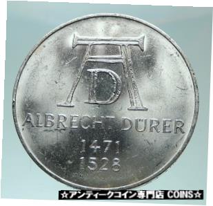  アンティークコイン コイン 金貨 銀貨  1971 D GERMANY Vintage Authentic Silver ALBRECHT DURER Artist German Coin i82453