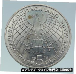  アンティークコイン 銀貨 1973 GERMANY German COPERNICUS ANNIVERSARY OLD Vintage Silver 5 Mark Coin i86613  #scf-wr-3441-2776