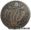1740AD 教皇ローマ教皇ベネディクト 14 世の紋章 本物のアンティーク コイン i600401740AD PAPAL Rome POPE BENEDICT...