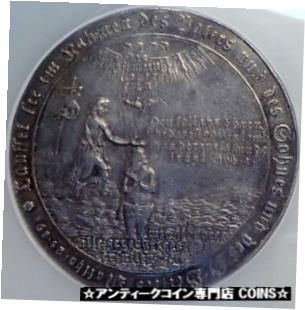 【極美品/品質保証書付】 アンティークコイン 銀貨 1715 GERMANY Harz Zellerfeld Silver JESUS CHRIST Baptismal Taler Coin NGC i82512 送料無料 sct-wr-3441-402