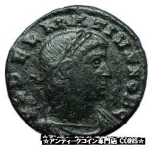  アンティークコイン コイン 金貨 銀貨  DELMATIUS 335AD Constantinople Authentic Ancient Roman Coin SOLDIERS i66361