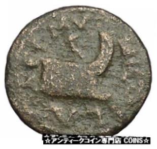 yɔi/iۏ؏tz AeB[NRC RC   [] CARACALLA 198AD Coela Thrace GALLEY Ship Authentic Ancient Roman Coin i48731