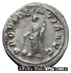 yɔi/iۏ؏tz AeB[NRC RC   [] GORDIAN III 243AD Authentic Genuine Ancient Silver Roman Coin Providentia i70196