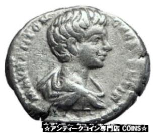 CARACALLA 198AD 本物の本物の古代ローマ銀貨 Felicitas i60002CARACALLA 198AD Genuine Authentic Ancient Silver Roman Coin Felicitas i60002