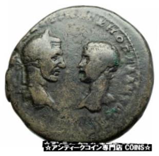 【極美品/品質保証書付】 アンティークコイン コイン 金貨 銀貨 [送料無料] MACRINUS & SON DIADUMENIAN Ancient 217AD Marcianopolis Roman Coin SERAPIS i79037